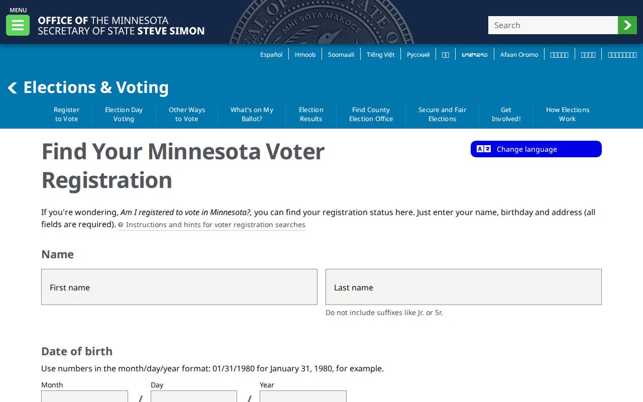 Farmington residents directory MNVotes registration lookup